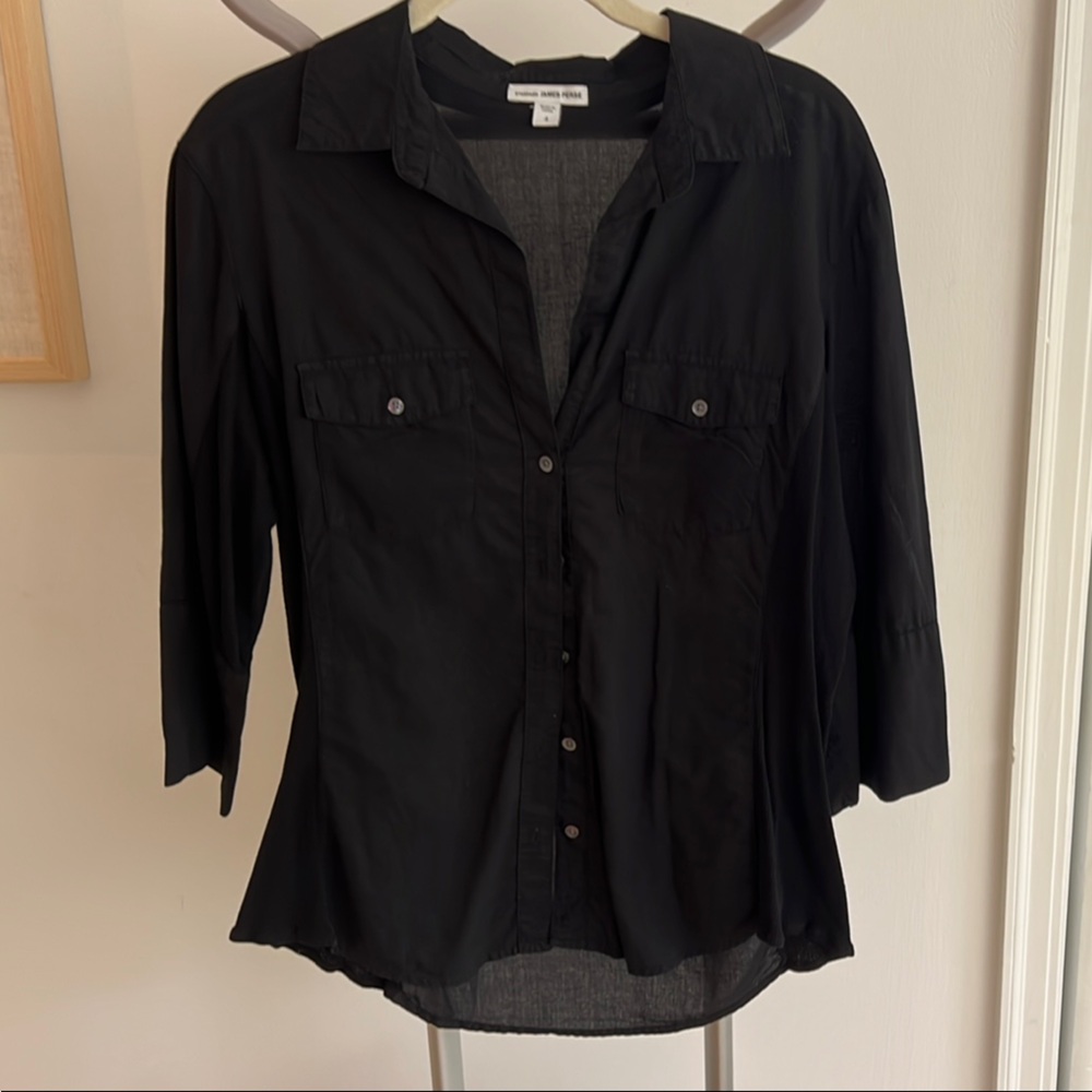 James Perse Charcoal Gray Top